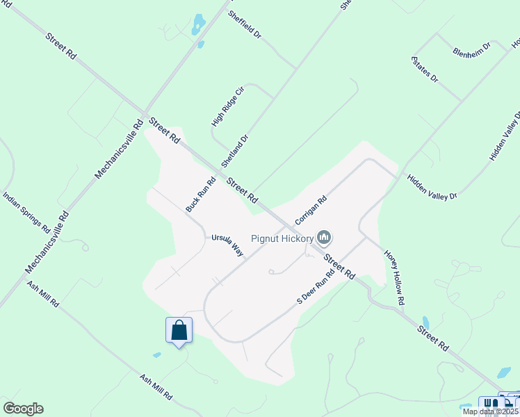 map of restaurants, bars, coffee shops, grocery stores, and more near 3088 Street Road in Doylestown