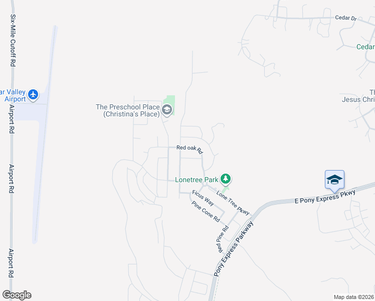 map of restaurants, bars, coffee shops, grocery stores, and more near 1942 Sycamore Drive in Eagle Mountain