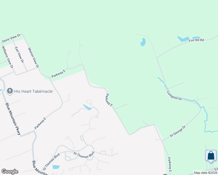 map of restaurants, bars, coffee shops, grocery stores, and more near 6421 Parkway East in Harrisburg