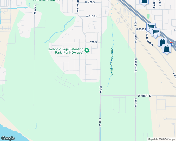 map of restaurants, bars, coffee shops, grocery stores, and more near 893 240 West in American Fork