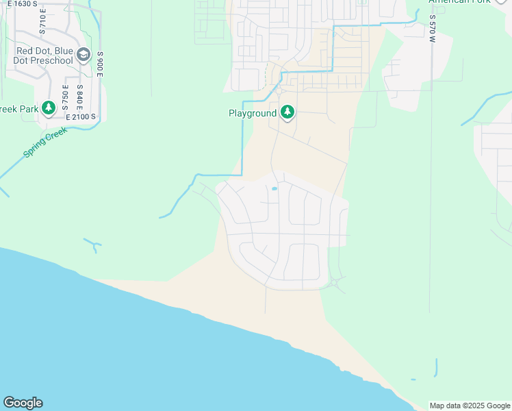 map of restaurants, bars, coffee shops, grocery stores, and more near 975 West 950 South in Highland