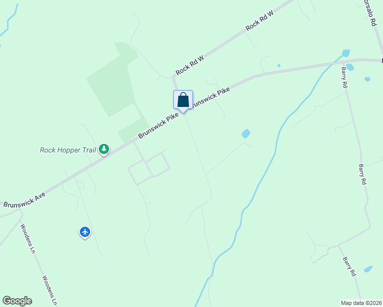 map of restaurants, bars, coffee shops, grocery stores, and more near 11 Hunter Road in Lambertville