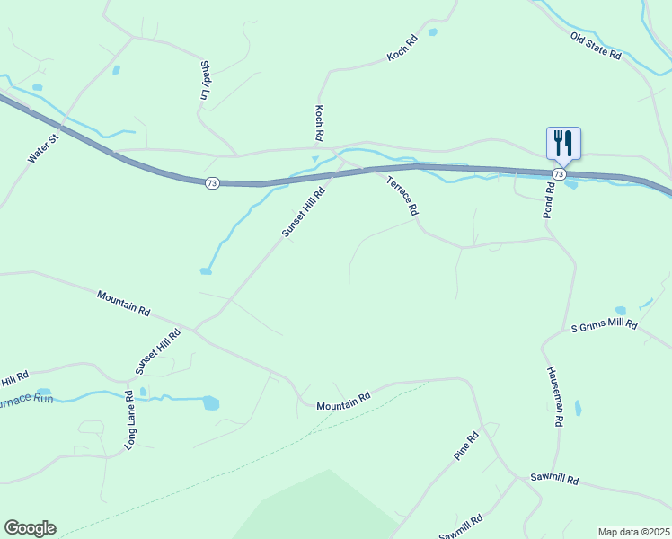 map of restaurants, bars, coffee shops, grocery stores, and more near 36 Kristine Avenue in Boyertown