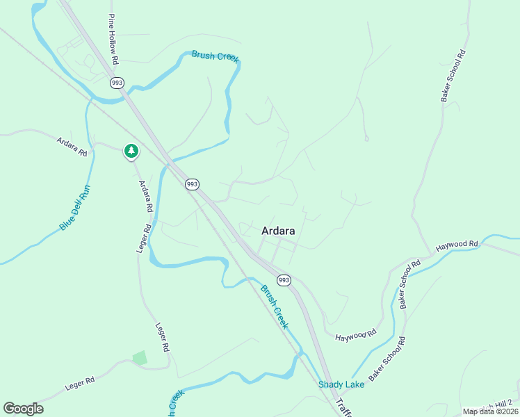 map of restaurants, bars, coffee shops, grocery stores, and more near 12688 Water Street in Ardara