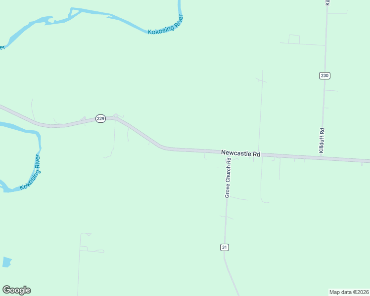 map of restaurants, bars, coffee shops, grocery stores, and more near 21359 Newcastle Road in Gambier