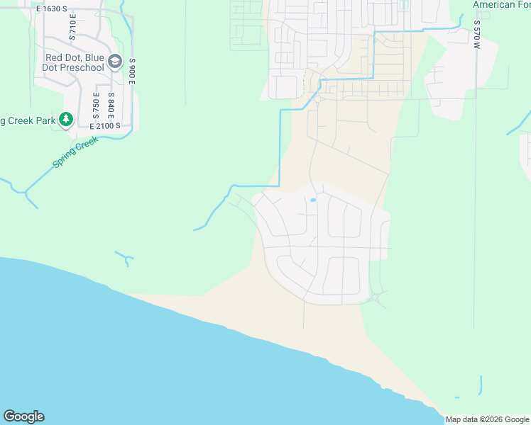 map of restaurants, bars, coffee shops, grocery stores, and more near 6885 West 7300 North in American Fork