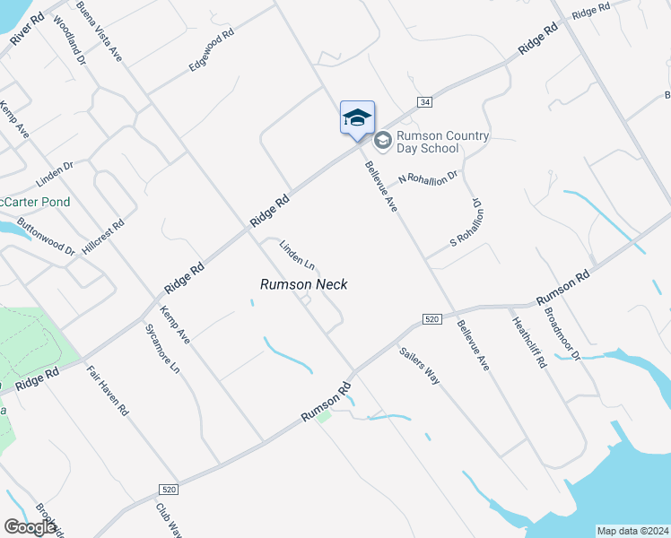 map of restaurants, bars, coffee shops, grocery stores, and more near 7 Linden Lane in Rumson