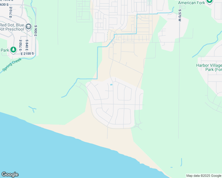 map of restaurants, bars, coffee shops, grocery stores, and more near 947 South 950 West in Highland