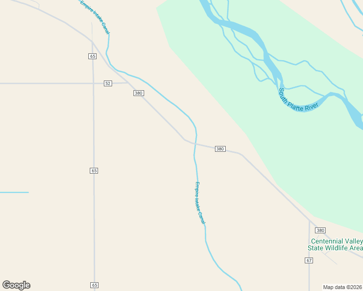 map of restaurants, bars, coffee shops, grocery stores, and more near 32346 County Road 380 in Kersey