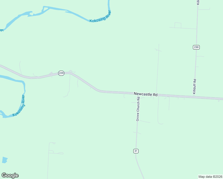 map of restaurants, bars, coffee shops, grocery stores, and more near 21359 Newcastle Road in Gambier