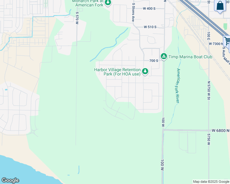 map of restaurants, bars, coffee shops, grocery stores, and more near South 370 West in American Fork