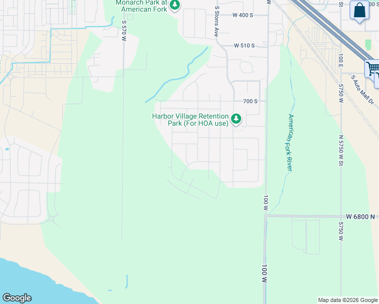 map of restaurants, bars, coffee shops, grocery stores, and more near 781 South 370 West in American Fork