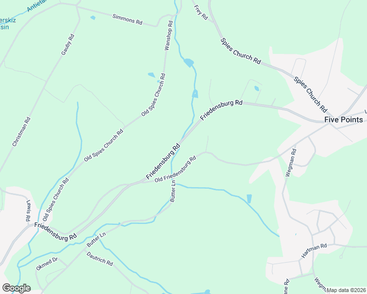 map of restaurants, bars, coffee shops, grocery stores, and more near 1819 Friedensburg Road in Reading