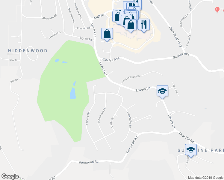 map of restaurants, bars, coffee shops, grocery stores, and more near 4501 Scioto Drive North in Steubenville