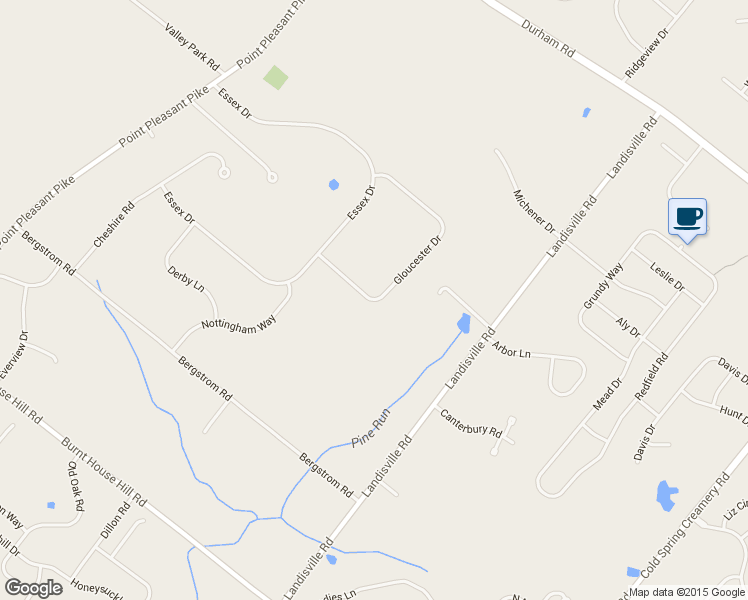 map of restaurants, bars, coffee shops, grocery stores, and more near 4944 Gloucester Drive in Doylestown