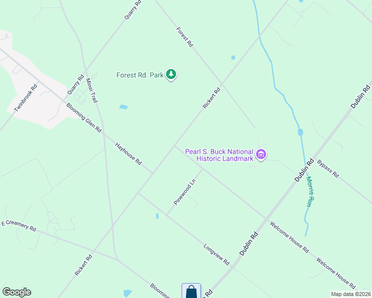 map of restaurants, bars, coffee shops, grocery stores, and more near 824 Welcome House Road in Perkasie
