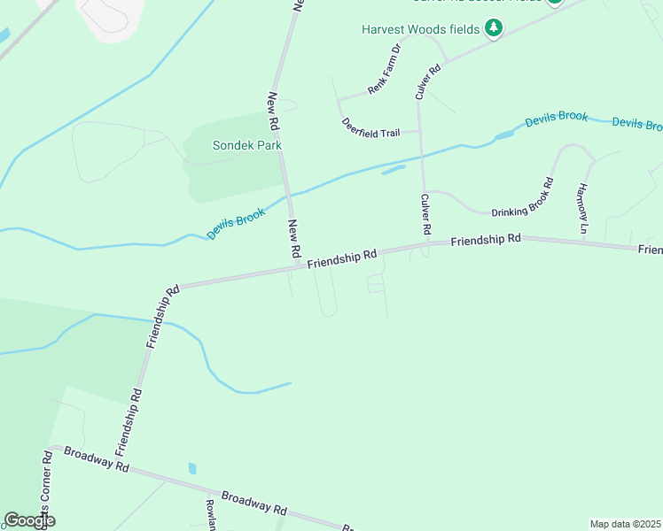 map of restaurants, bars, coffee shops, grocery stores, and more near 273 Friendship Road in South Brunswick Township