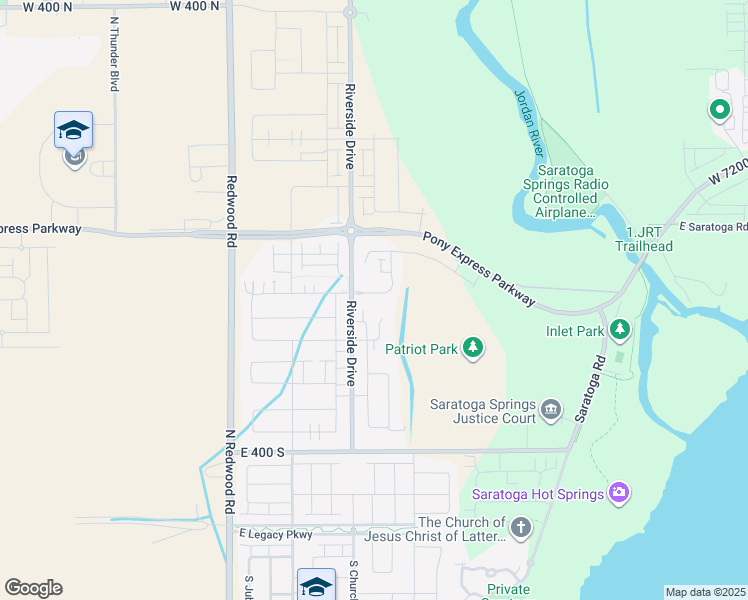 map of restaurants, bars, coffee shops, grocery stores, and more near 253 East Polaris Drive in Saratoga Springs