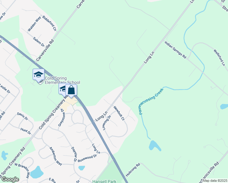 map of restaurants, bars, coffee shops, grocery stores, and more near 5336 Long Lane in Doylestown