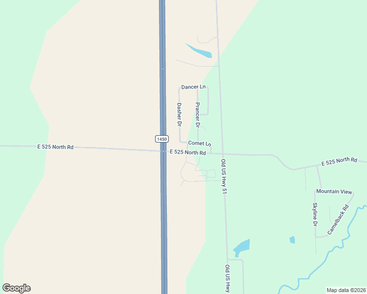 map of restaurants, bars, coffee shops, grocery stores, and more near 202 Comet Lane in Heyworth