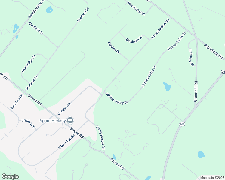 map of restaurants, bars, coffee shops, grocery stores, and more near 6054 Honey Hollow Road in Doylestown