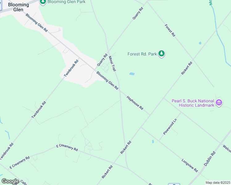 map of restaurants, bars, coffee shops, grocery stores, and more near 900 Blooming Glen Road in Perkasie