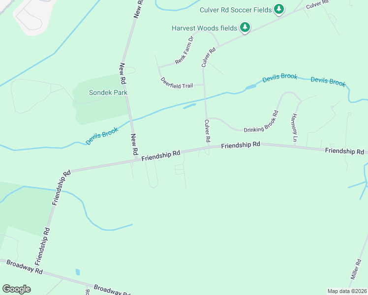 map of restaurants, bars, coffee shops, grocery stores, and more near 260 Friendship Road in East Windsor