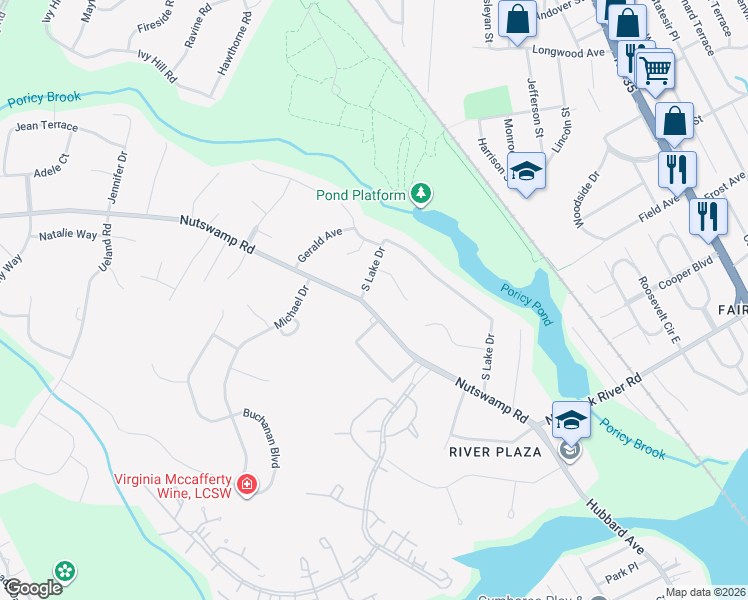map of restaurants, bars, coffee shops, grocery stores, and more near 757 Nutswamp Road in Red Bank