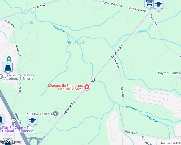 map of restaurants, bars, coffee shops, grocery stores, and more near 255 County Road 3 in Marlboro