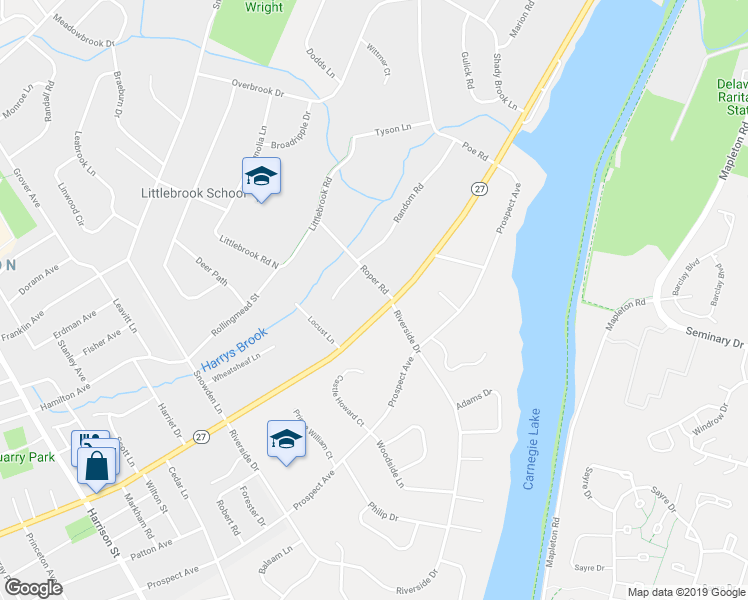 map of restaurants, bars, coffee shops, grocery stores, and more near 638 Princeton Kingston Road in Princeton