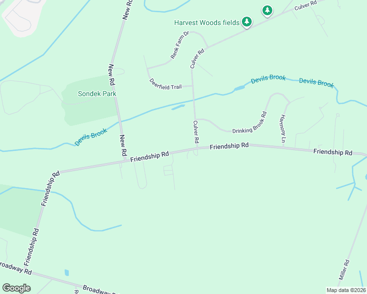 map of restaurants, bars, coffee shops, grocery stores, and more near 254 Friendship Road in South Brunswick Township