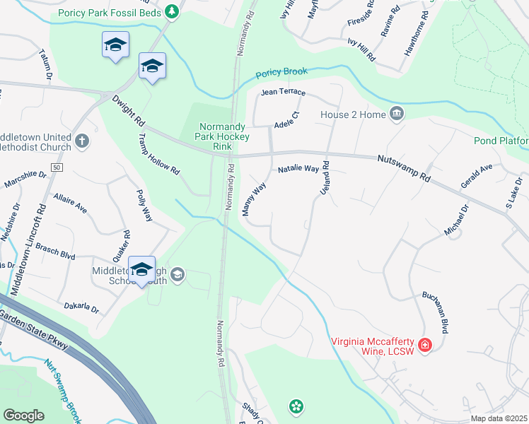 map of restaurants, bars, coffee shops, grocery stores, and more near 82 Melissa Lane in Red Bank