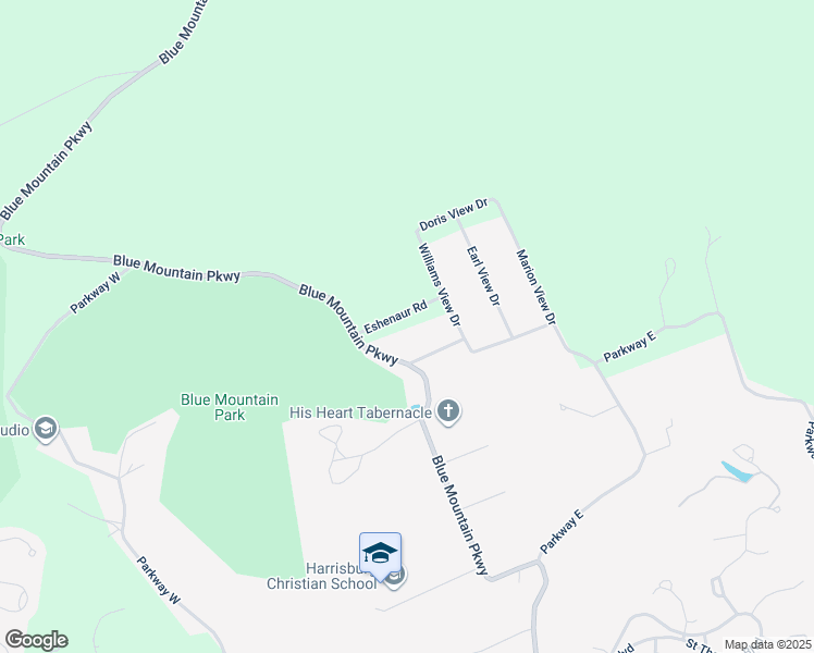 map of restaurants, bars, coffee shops, grocery stores, and more near 5907 Eshenaur Road in Harrisburg