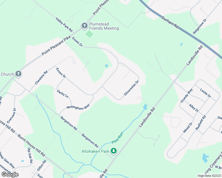 map of restaurants, bars, coffee shops, grocery stores, and more near 4849 Gloucester Drive in Doylestown