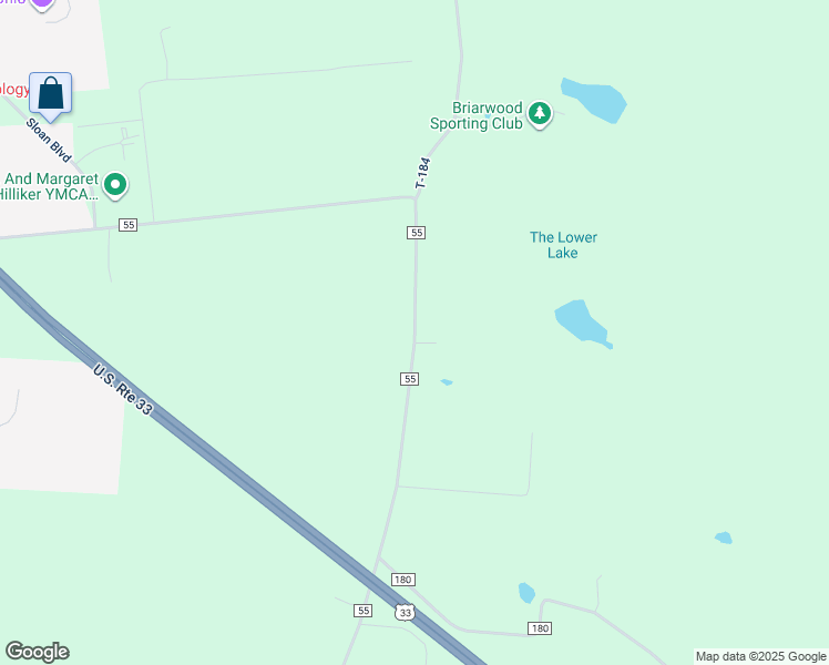 map of restaurants, bars, coffee shops, grocery stores, and more near 2236 Township Road 55 in Bellefontaine