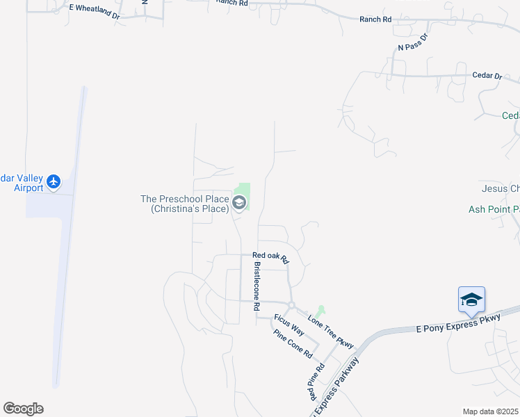 map of restaurants, bars, coffee shops, grocery stores, and more near 1957 North Blue Spruce Road in Eagle Mountain