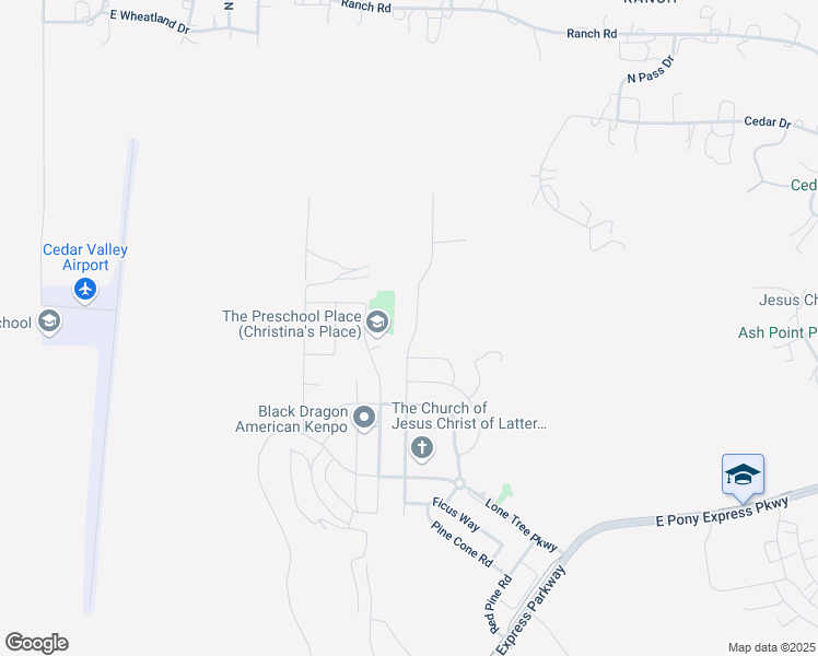 map of restaurants, bars, coffee shops, grocery stores, and more near 7927 Bristlecone Road in Eagle Mountain
