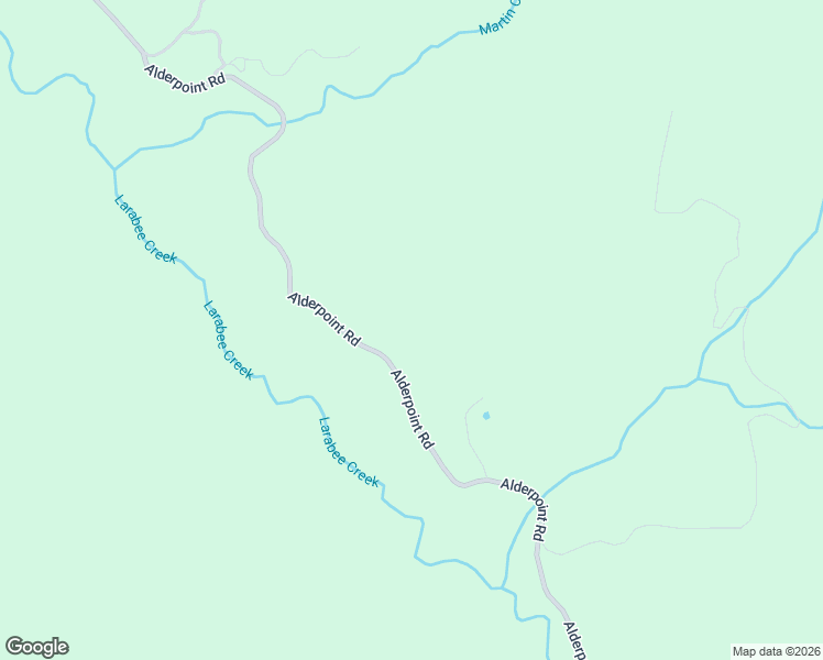 map of restaurants, bars, coffee shops, grocery stores, and more near 36776 Alderpoint Road in Blocksburg