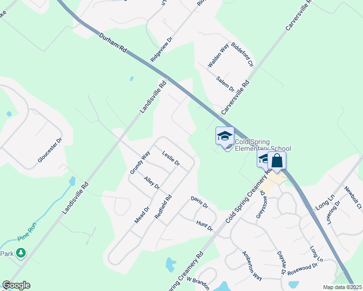 map of restaurants, bars, coffee shops, grocery stores, and more near in Doylestown