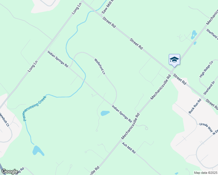 map of restaurants, bars, coffee shops, grocery stores, and more near 3498 Wellsford Lane in Doylestown