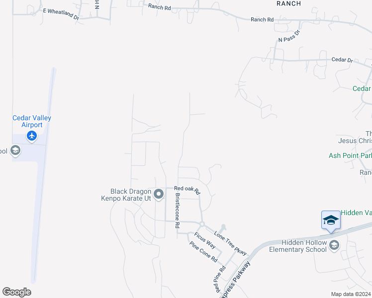 map of restaurants, bars, coffee shops, grocery stores, and more near 7948 Bristlecone Road in Eagle Mountain