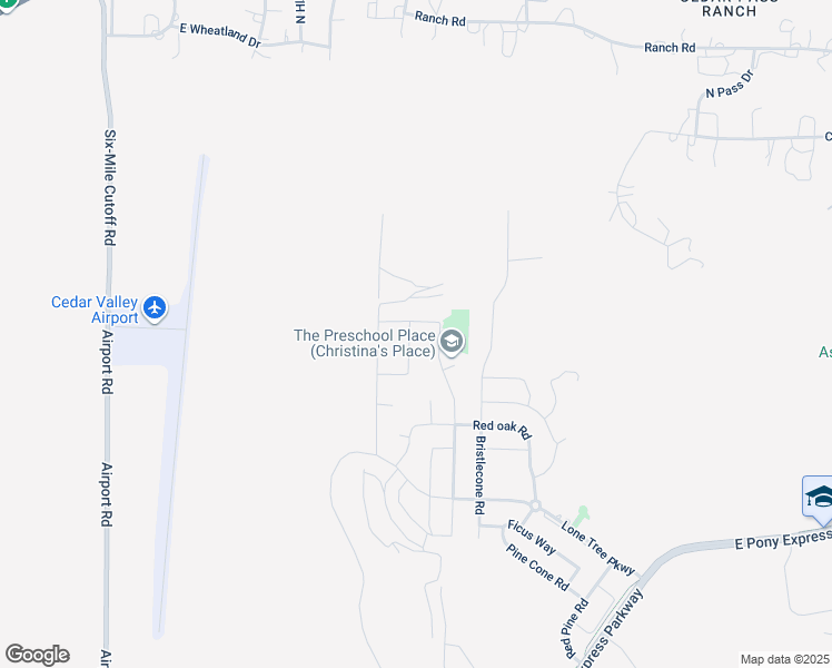 map of restaurants, bars, coffee shops, grocery stores, and more near 7940 Seattle Slew Road in Eagle Mountain