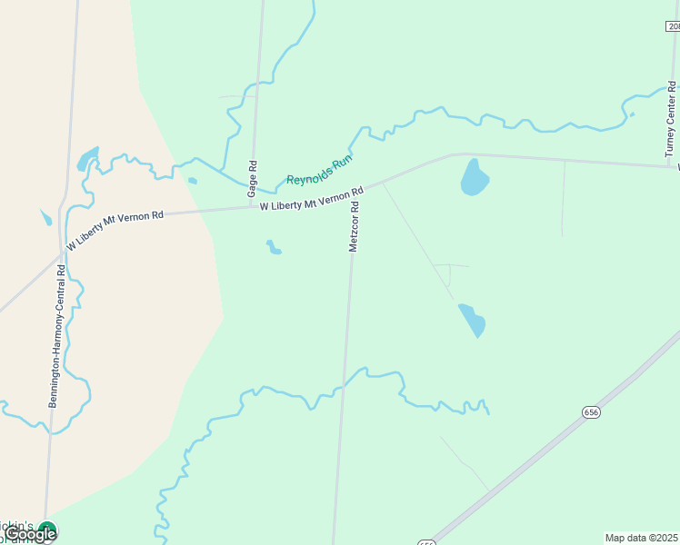 map of restaurants, bars, coffee shops, grocery stores, and more near 322 Township Road 209 in Marengo