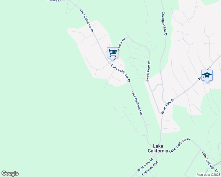 map of restaurants, bars, coffee shops, grocery stores, and more near 21933 Feather River Place in Cottonwood