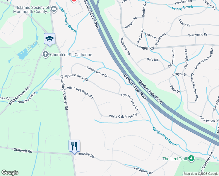 map of restaurants, bars, coffee shops, grocery stores, and more near 54 Cypress Neck Road in Middletown