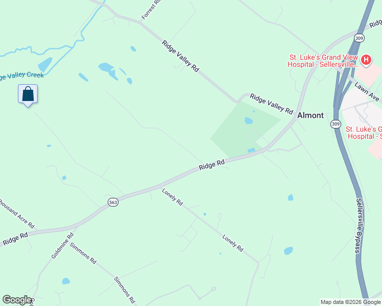 map of restaurants, bars, coffee shops, grocery stores, and more near 21 Hafler Road in Sellersville