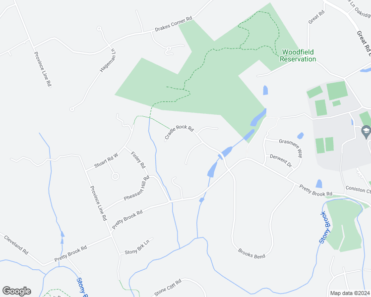 map of restaurants, bars, coffee shops, grocery stores, and more near 18 Katies Pond Road in Princeton