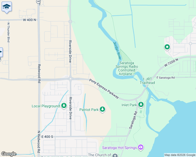 map of restaurants, bars, coffee shops, grocery stores, and more near 411 Kanab Creek Dr in Saratoga Springs