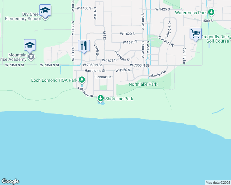 map of restaurants, bars, coffee shops, grocery stores, and more near 15 Perth Street in Saratoga Springs