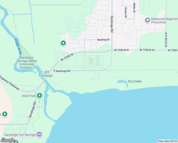 map of restaurants, bars, coffee shops, grocery stores, and more near 1067 East Batten Court in Saratoga Springs